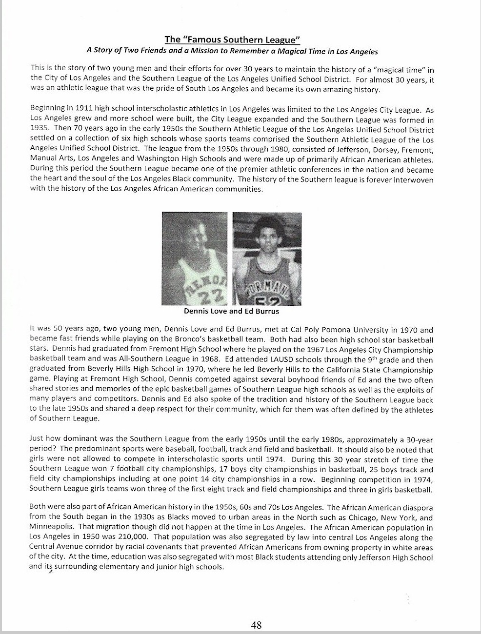 Story of Two Friends - The Famous Southern League